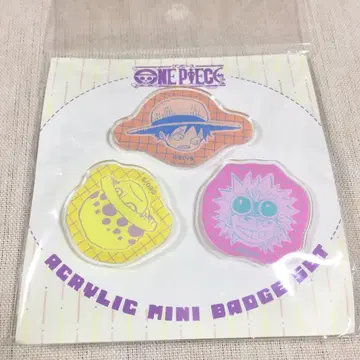 새상품 원피스 아크릴 배지 루피 로 키드 3개 세트