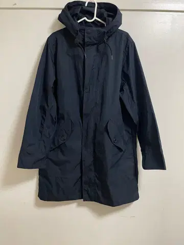 GAP 네이비 모즈 코트 후드 부착 S