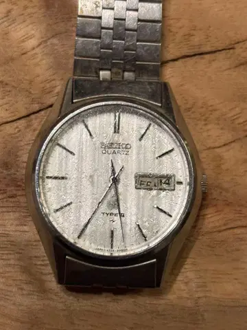 Y2K 00s SEIKO TYPE II 세이코 쿼츠 데이데이트 작동 불능