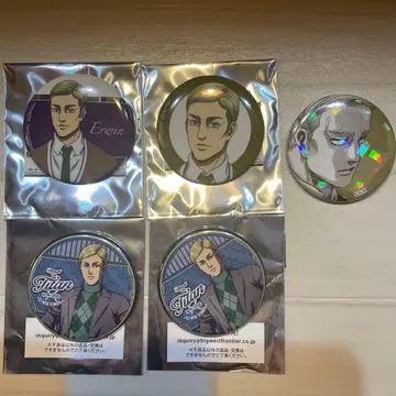 엘빈 캔뱃지 묶음 판매 토부 동물공원 프린스 호텔 히타 진격의 거인