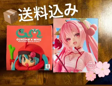 GUNDAM x MIKU 벚꽃미쿠 피규어 2개 세트