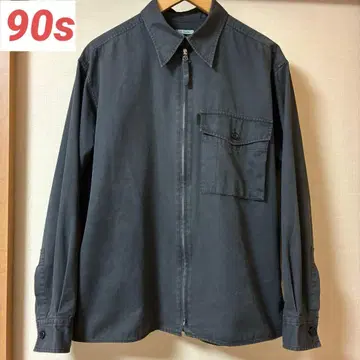 폴스미스 진 90s 그린 택 블루종 셔츠 스미크로 블랙