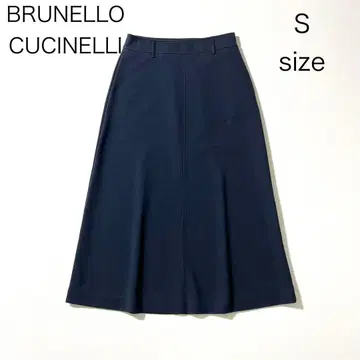 3417 [ 새상품급 ] 브루넬로쿠치넬리 롱 스커트 스트레치 네이비 S