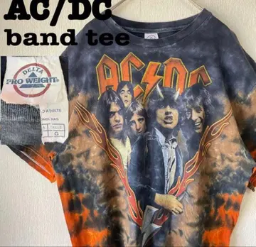 USA 구제 의류 AC/DC acdc 밴드 t셔츠 빅 루즈 다이 다이