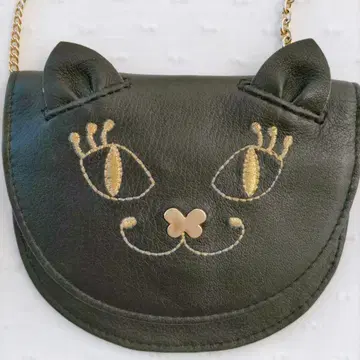 새상품급 ANNA SUI TITI 검은 고양이 티티 멀티 케이스 체인