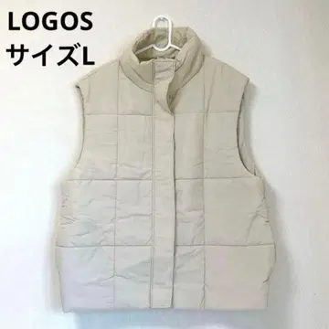 미사용 새상품 [ 시마무라 ] LOGS 베이지 다운 베스트 L 캐주얼