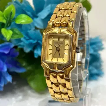 [레어] Waltham 월쌈 골드 아날로그 손목시계 작동품