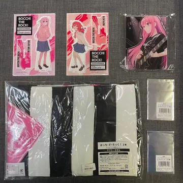 봇치 더 록 굿즈 묶음 판매 아크릴 스탠드 머플러 타월