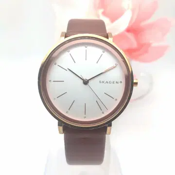 [가동품] 스카겐 쿼츠 여성용 손목시계 라운드형 관리716g