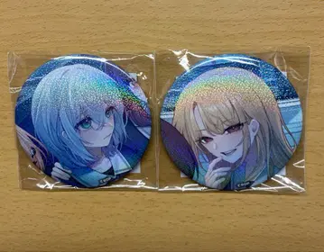 뱅드림 10주년 쿠라타 마시로 키리가야 토우코 빅 홀로그램 캔뱃지