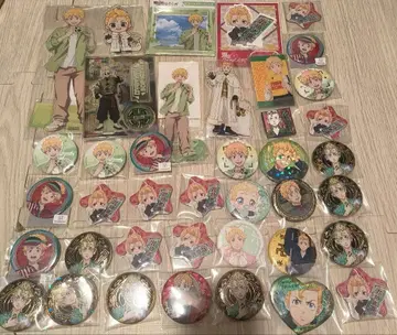 도쿄 리벤저스 프리 카페 아크릴 스탠드 캔뱃지 40점 하나가키 타케미치