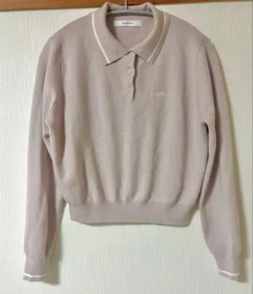 리란트레 미미 자수 긴팔 폴로 니트 M