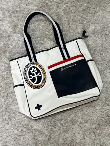 [ 미사용품 ] CASTELBAJAC 화이트 토트백