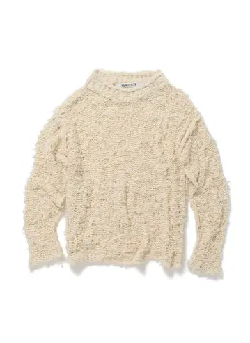 미사용 새상품 PERVERZE Rudder Knit Top / White