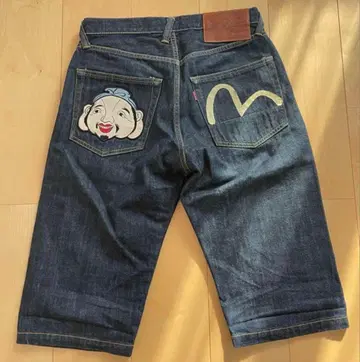 [ EVISU ] 숏팬츠 데님 팬츠 [ 30 ]