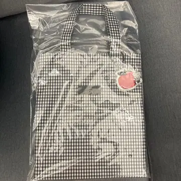 패밀리아 깅엄 체크 토트백 새상품