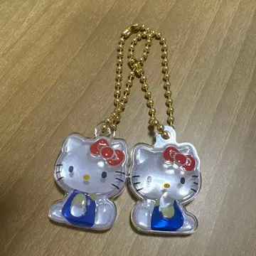 헬로키티 봉봉 드롭 커플 키링