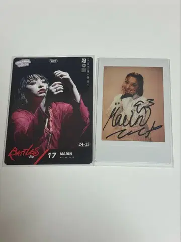 MARIN 트레이딩 카드 폴라로이드