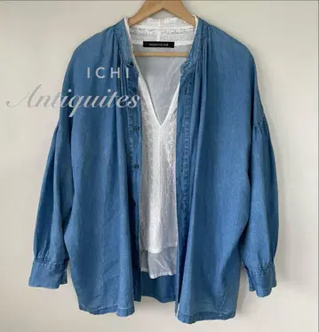 ICHI Antiquites 린넨 데님 셔츠 / 여성용 Free