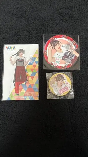 메루푸치 히나노 아크릴 스탠드 & 배지 세트