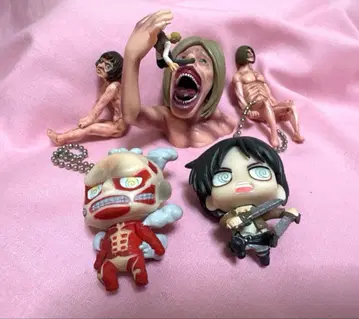 카이요도 진격의 거인 치비 캐릭터 마스코트 등 5개 세트