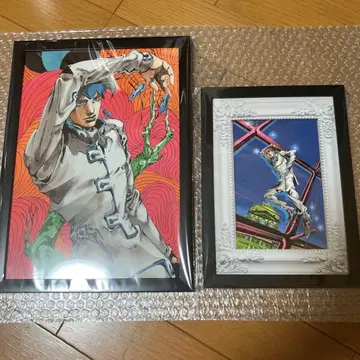 죠죠의 기묘한 모험 액자 포함 포스터 키시베 로한 루브르 2장 세트