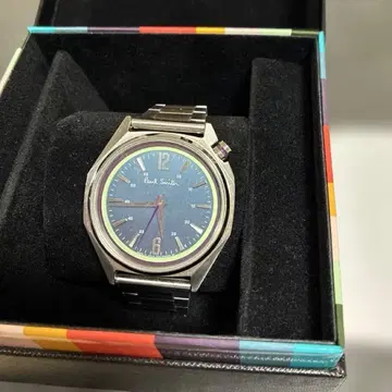 폴 스미스 옥타곤 남성용 워치 박스 포함 그린 남성