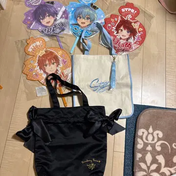 STPR 스토푸리 점보 딸기 부채 토트백 블랙 묶음 판매