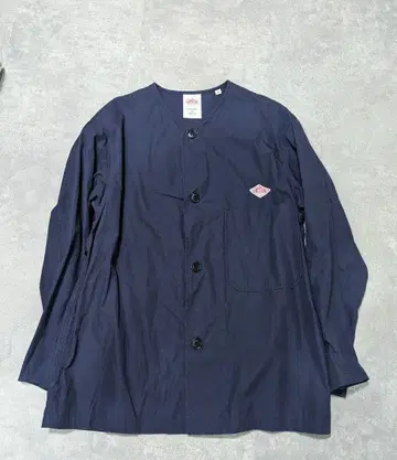 단톤 노카라 자켓 네이비 40 사이즈