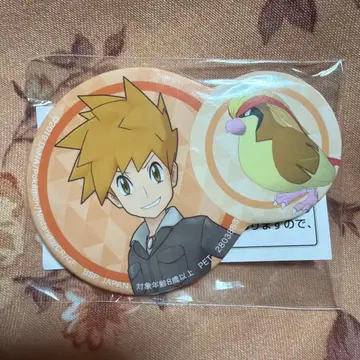 포켓몬 마스터즈EX 포켓몬&트레이너 캔뱃지 그린&피죳토