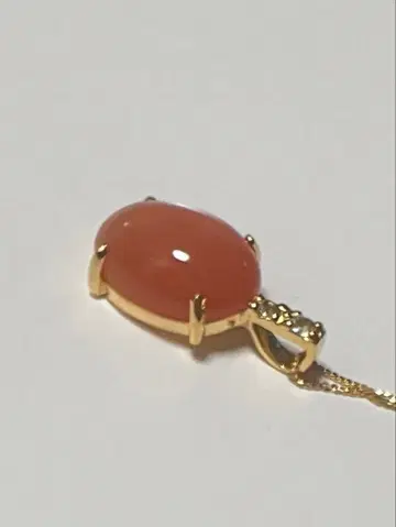 오렌지 문스톤? 잉카 로즈? 펜던트 목걸이