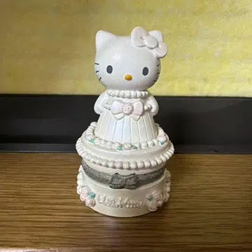 헬로키티 웨딩 주얼리 케이스 미니어처 입상 헤이세이 레트로 레어