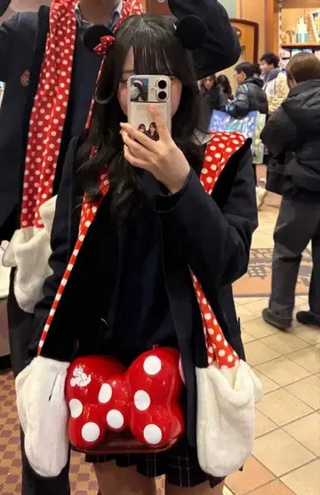 미니 마우스 머플러 캡