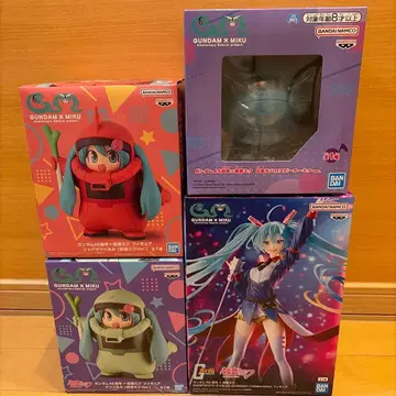 GUNDAM X MIKU 피규어 4체 세트