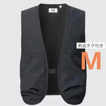 [새상품] UNIQLO U 유틸리티 베스트 M 블랙 검정 유니클로 유