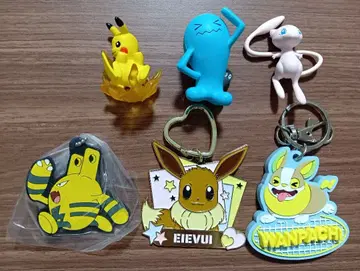 포켓몬 피규어 키링 세트 몬코레 원바치 러버 키링