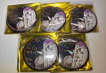 죠죠의 기묘한 모험 죠죠월드 홀로그램 캔뱃지 아바키오 5점