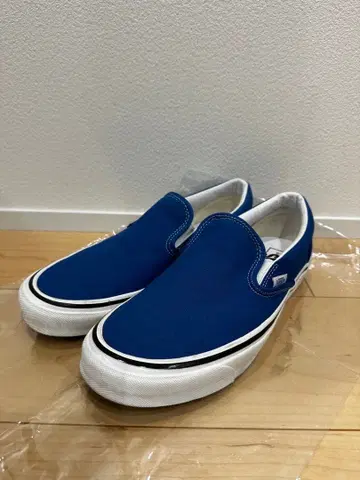 레어 vans 애너하임 슬립온 28cm 블루