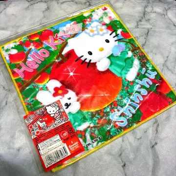 헬로키티 푸치타월 신슈 한정판 사과