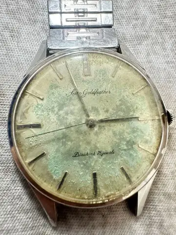 SEIKO 세이코 15005E 골드 페더 다이아 쇼크 25석 수동 와인딩