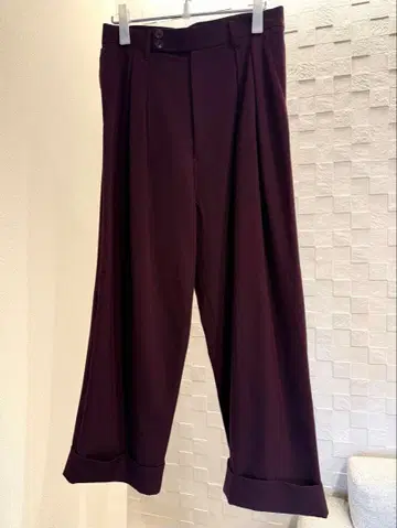 BEDj.w.FORD 개버딘 와이드 팬츠 19aw