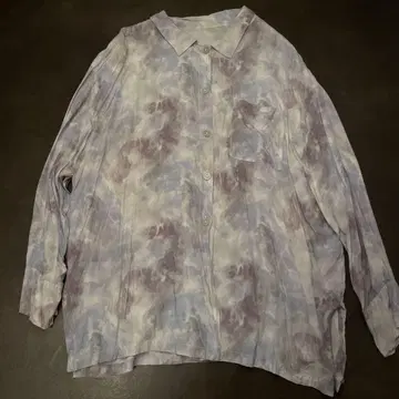 Kastane 마블 패턴 빅 셔츠