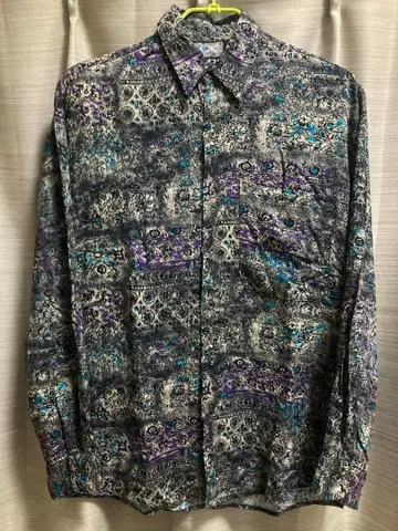 구제 BUONUOMO MADE IN USA 패턴 긴팔 셔츠