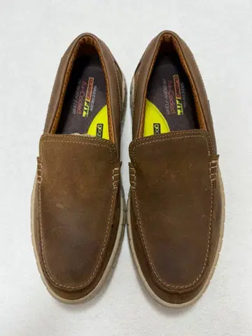 새상품 SKECHERS 가죽 슬립온 27.5cm Air-Cooled