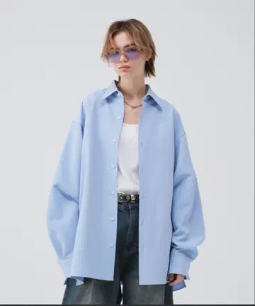 soerte 오버 사이즈 롱 슬리브 셔츠 사이즈 2