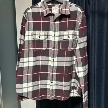 플란넬 셔츠 아메리칸 이글 빨간색 x 블랙 x 화이트