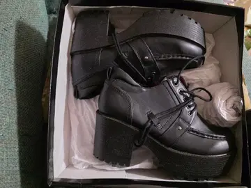 [미사용 새상품] 요스케 USA 통굽 로퍼 24.5cm