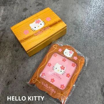 1999년 당시 물건 꽃 키티 2점 일괄 세트 소품함 사진 프레임