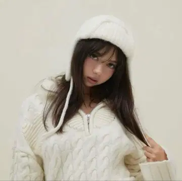 andmary 베이비 니트 바부슈카 아이보리