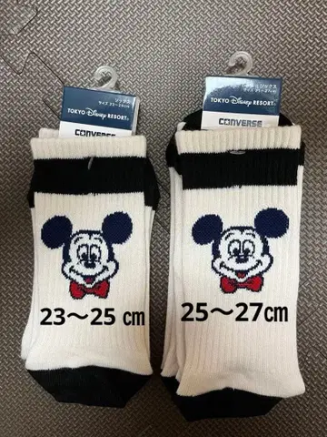 디즈니 40주년 컨버스 콜라보 삭스 양말 페어 23cm 25cm